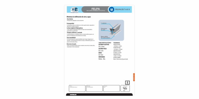 FICHA FELPA CS 7 x 6.5