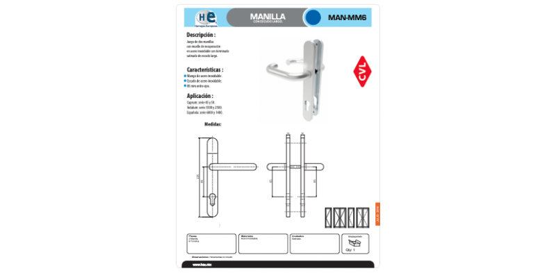 FICHA MANILLA MAN - MM6