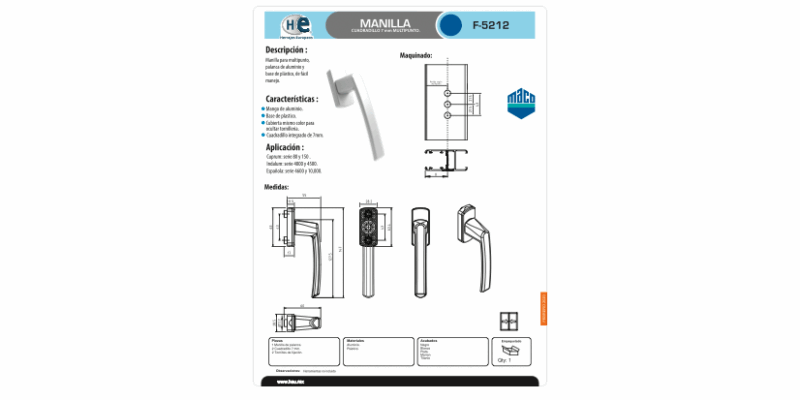 FICHA MANILLA F-5212