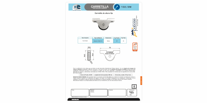 FICHA CARRETILLA 102 2M
