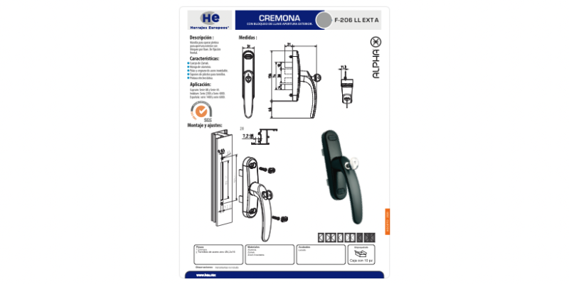 FICHA MANILLA F-206 LL EXT A
