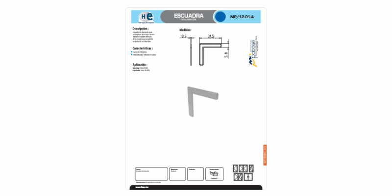 FICHA ESCUADRA MP 12 01 A