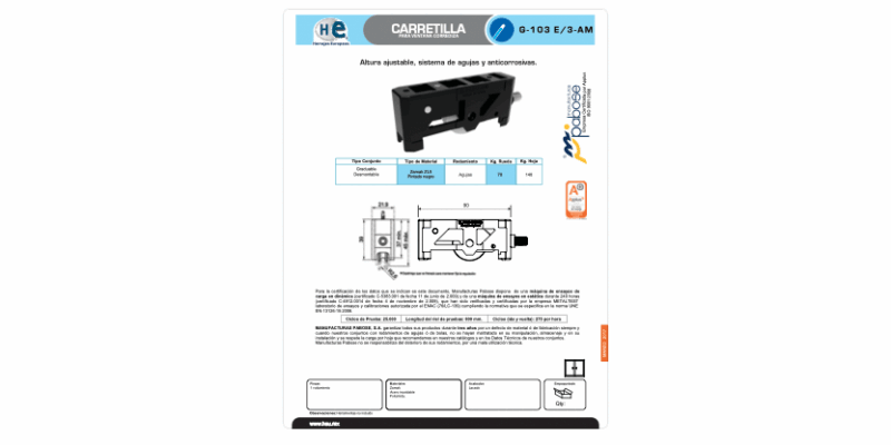 FICHA G 103-E 3AM