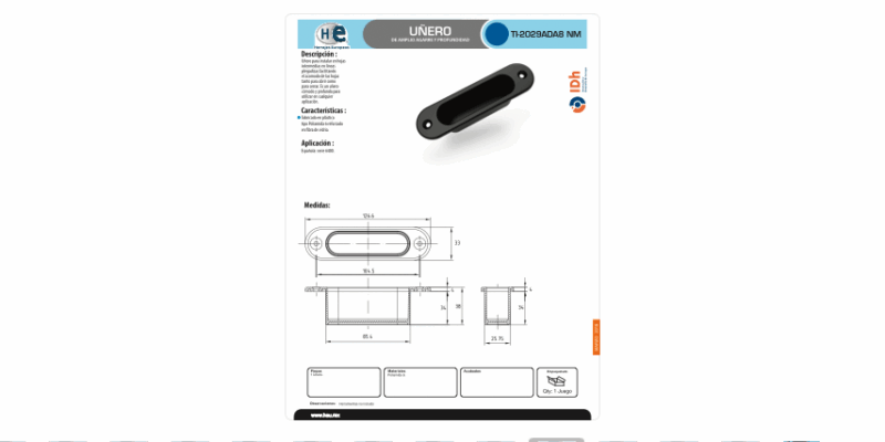 FICHA UÑERO TI-2029ADA8 NM