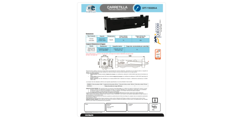 FICHA RODAMIENTO GTT 15028 A