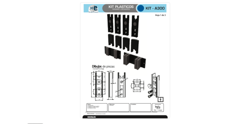 FICHA KIT PLASTICOS A300