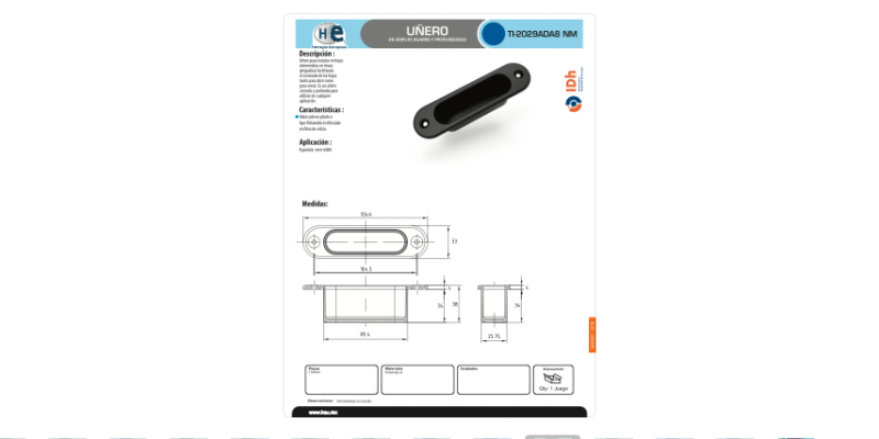 FICHA UÑERO TI-2029ADA8 NM