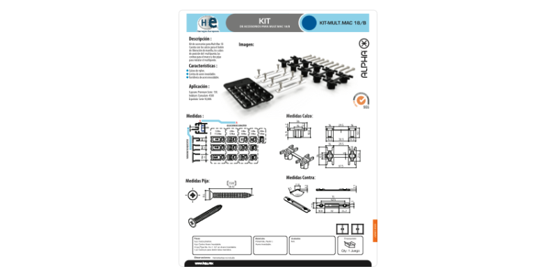 FICHA KIT MULT MAC 18 B