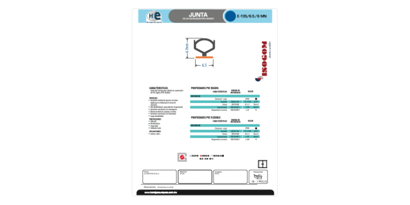 FICHA E-135 6.5 6 MN