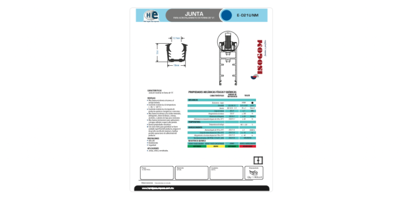 FICHA VINYL E-021U NM