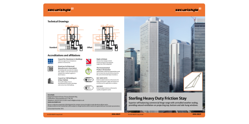 Securistyle Sterling Heavy Duty Window Hinge Sales Presenter AW LOW RES 27.11.18