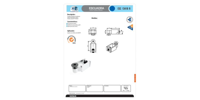 FICHA PILASTRA ESC 13418 R