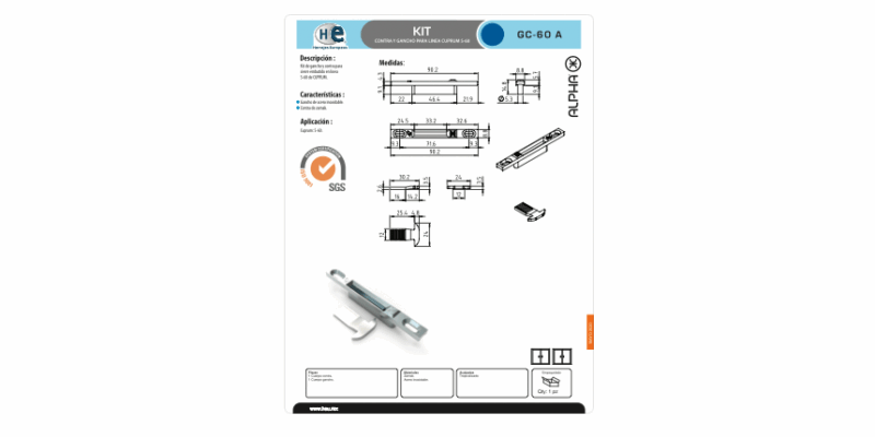 FICHA KIT GANCHO GC-60 A