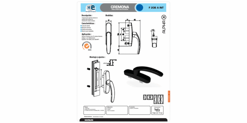 FICHA CREMONA F 206 A INT