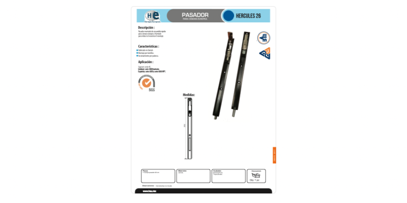FICHA PASADOR HERCULES 26