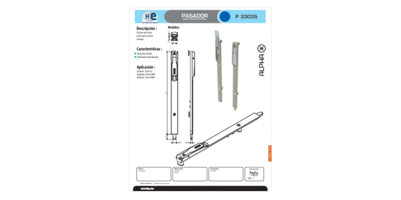FICHA PASADOR P 33035