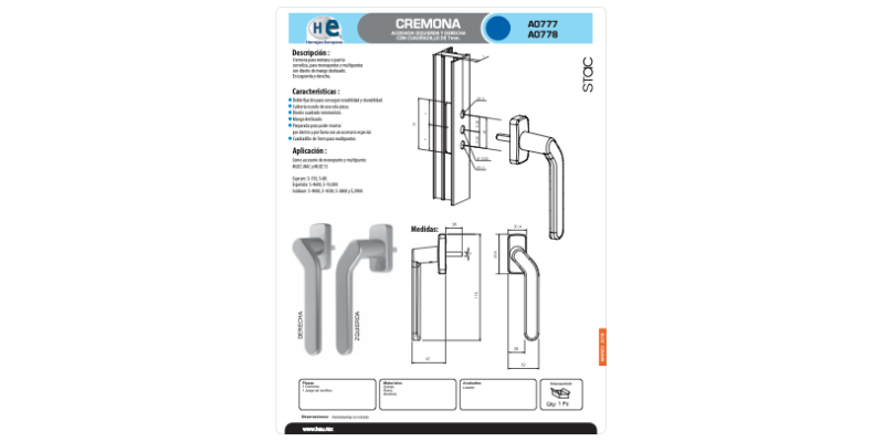 FICHA A0777 Y A0778
