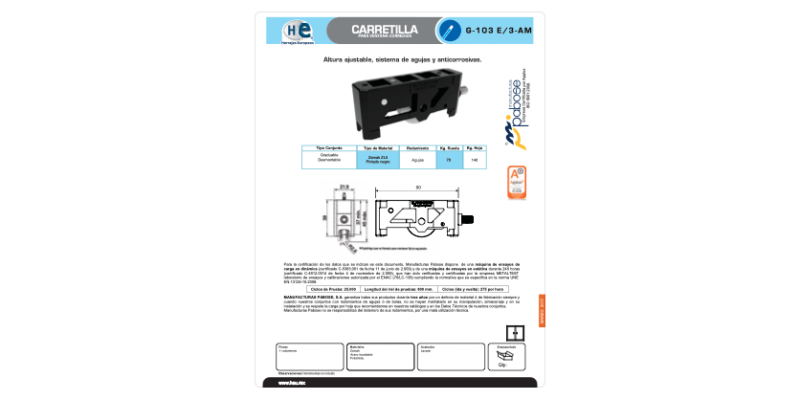 FICHA G 103-E 3AM