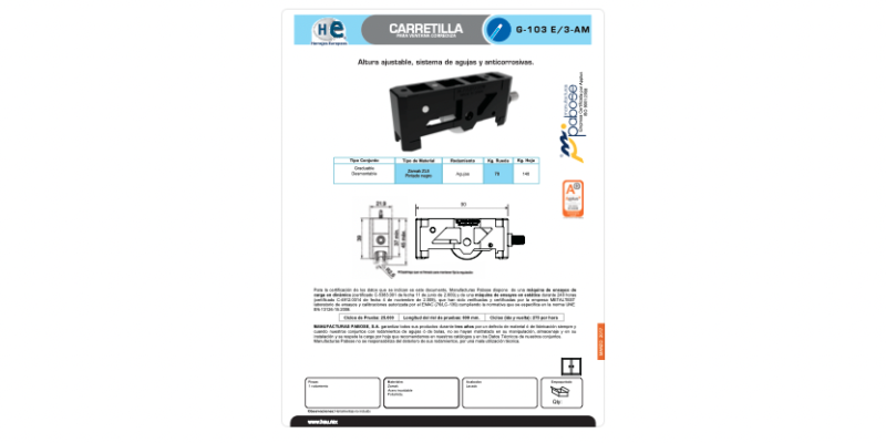 FICHA G 103-E 3AM