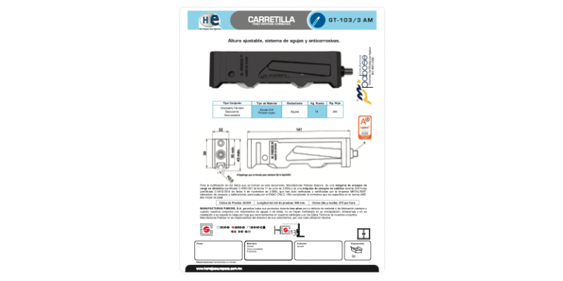 FICHA GT-103-3 AM