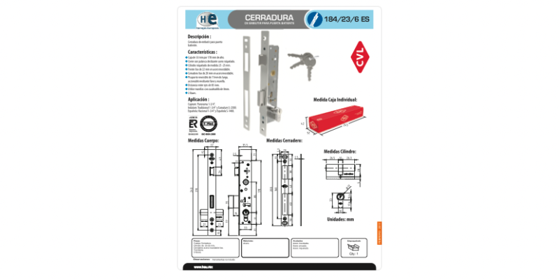 FICHA CERRADURA 184 23 6 ES