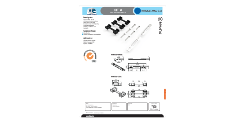 FICHAS KIT MULT MAC 6 A