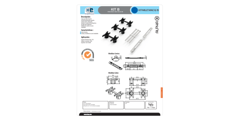 FICHAS KIT MULT MAC 6 B